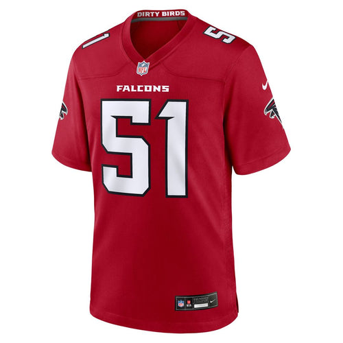Atlanta Falcons Jared Ivey Red Team Game Jersey