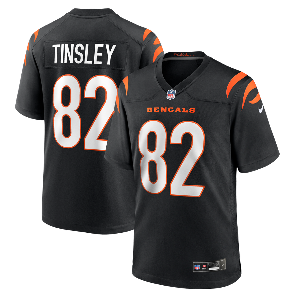 Cincinnati Bengals Mitchell Tinsley Black Team Game Jersey