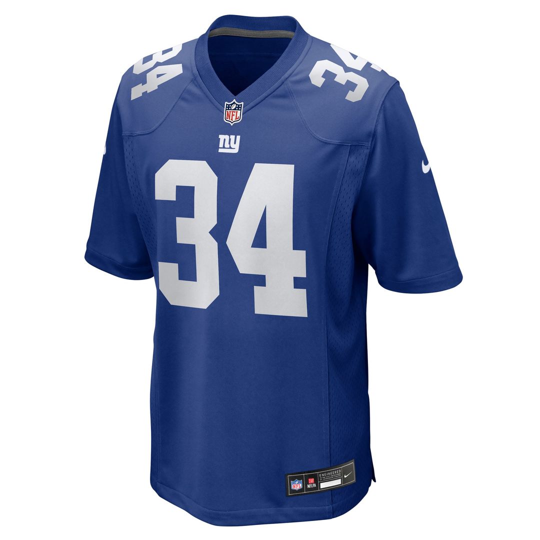New York Giants Beau Brade Royal Team Game Jersey