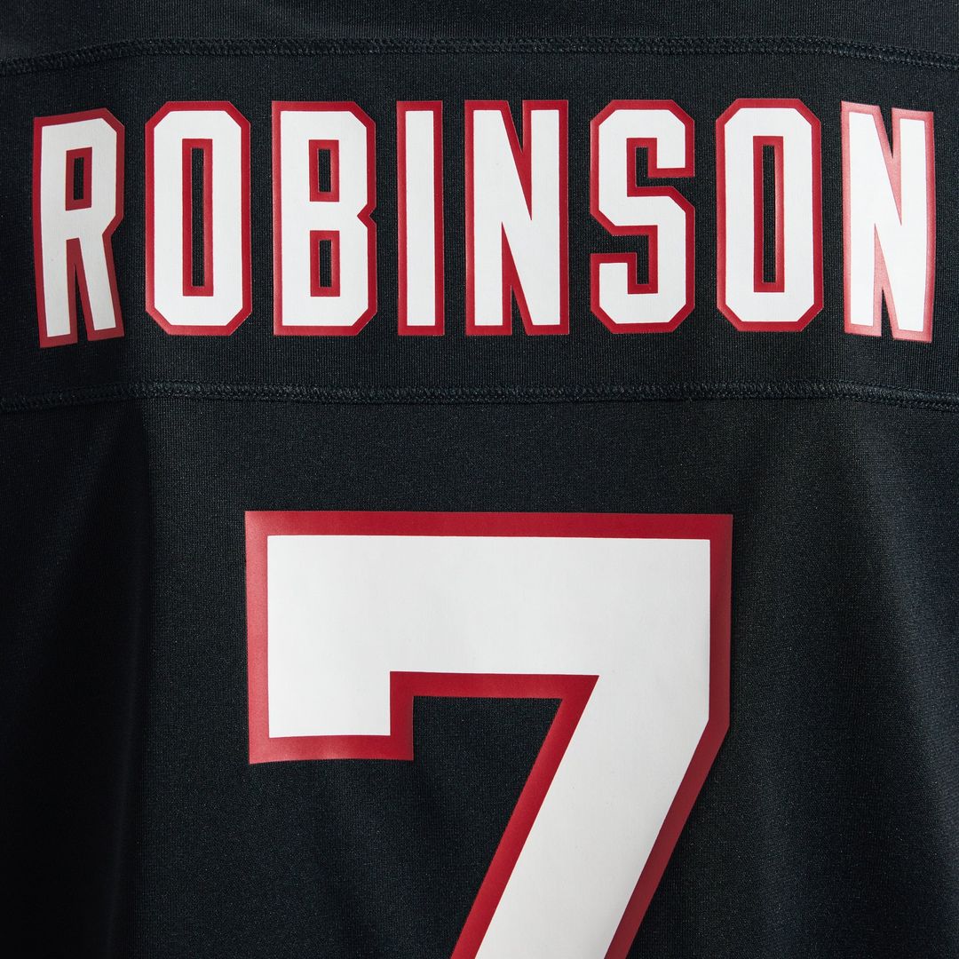Atlanta Falcons Bijan Robinson Black Throwback Game Jersey