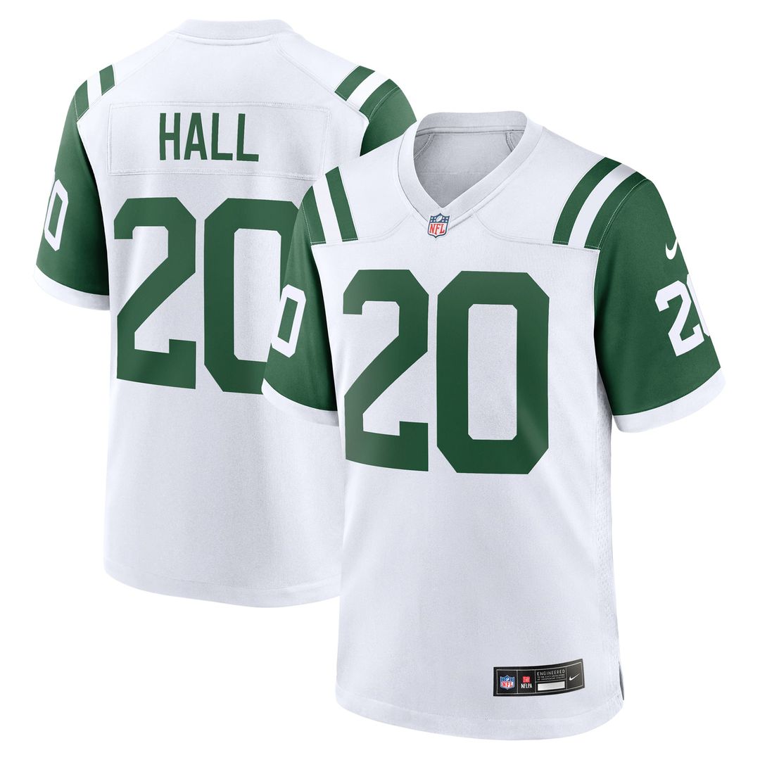 New York Jets Breece Hall White Classic Alternate Game Jersey