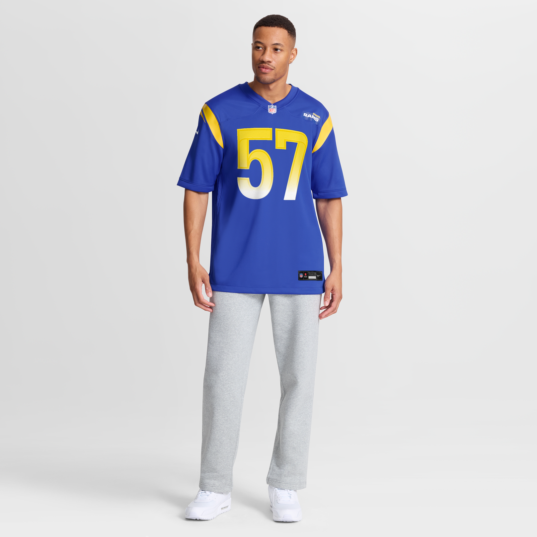 Los Angeles Rams Ty Hamilton Royal Team Game Jersey