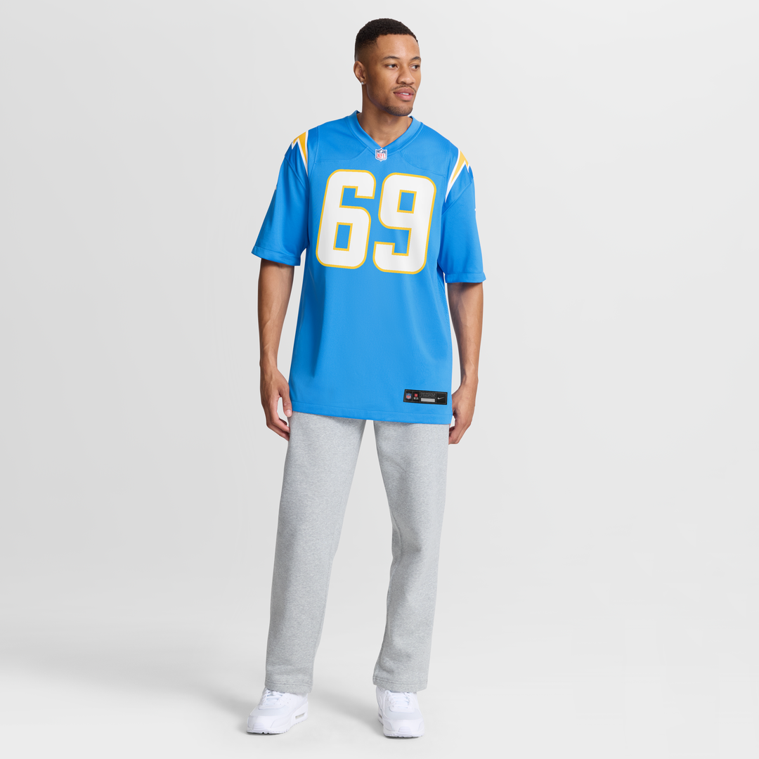 Los Angeles Chargers Josh Fuga Powder Blue Team Game Jersey