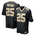 New Orleans Saints Rejzohn Wright Black Team Game Jersey