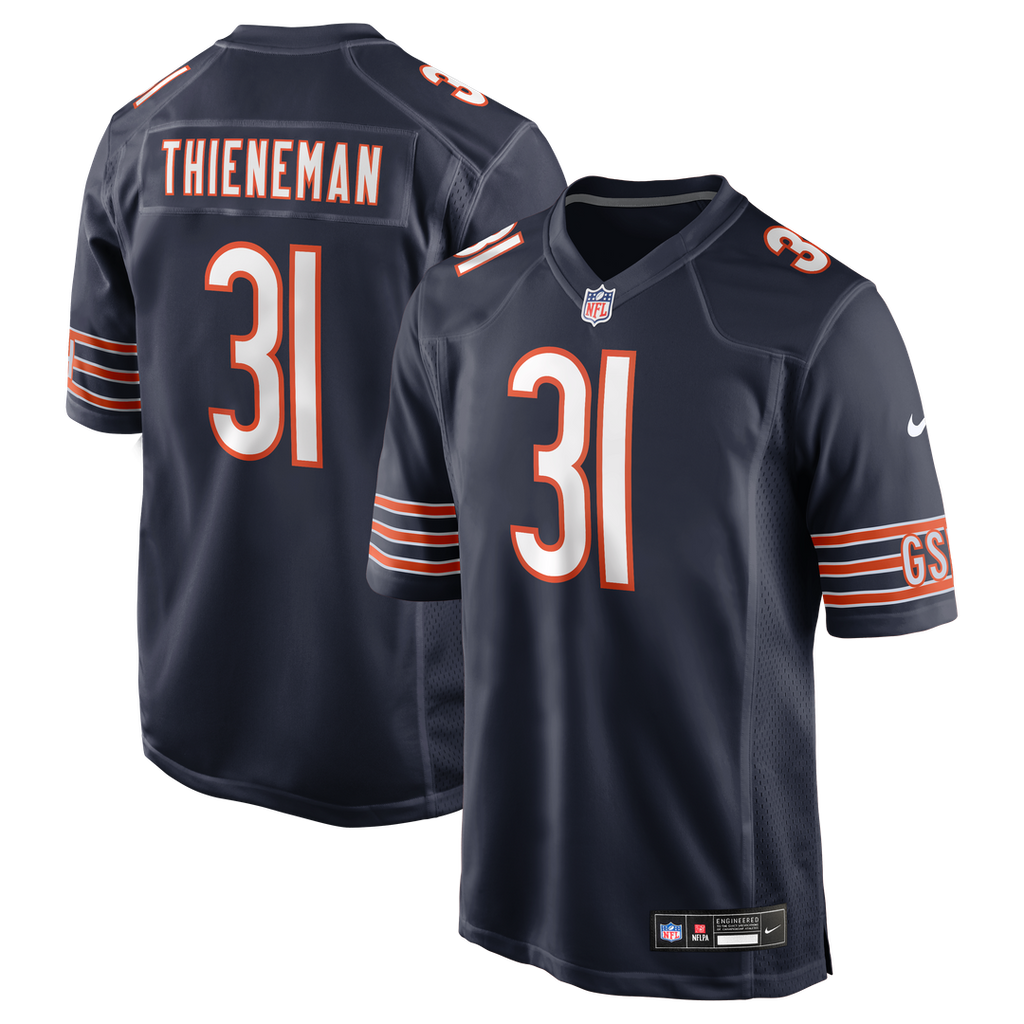 Chicago Bears Dillon Thieneman Navy Team Game Jersey