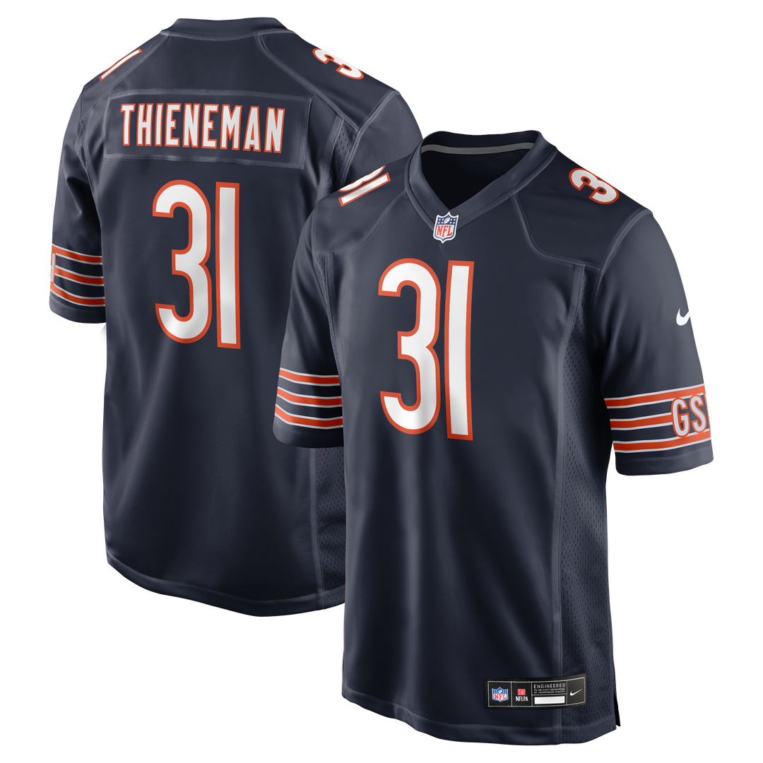 Chicago Bears Dillon Thieneman Navy Team Game Jersey