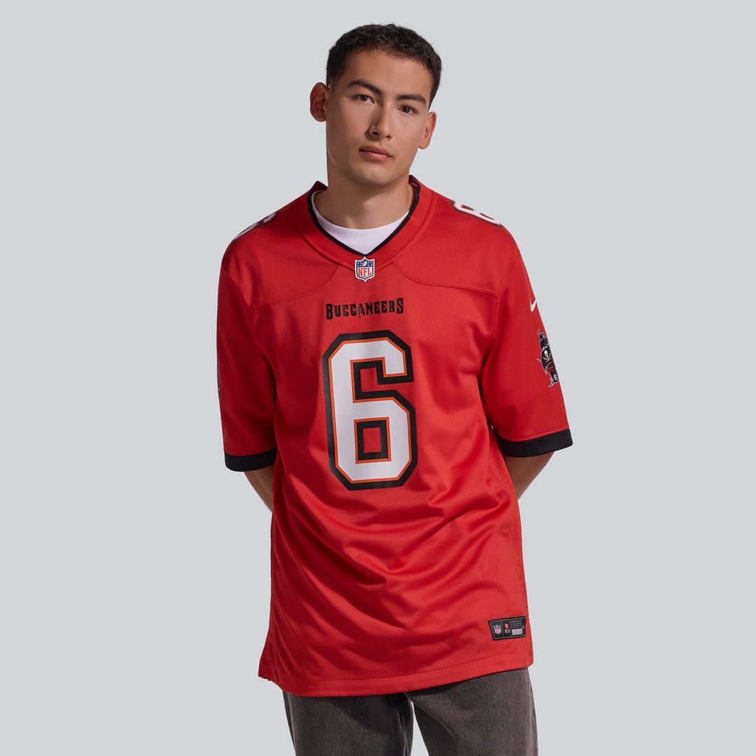 Tampa Bay Buccaneers Baker Mayfield Pewter Alternate Game Player Jersey