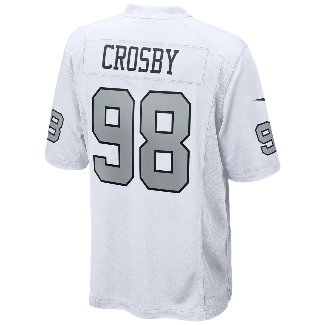 Las Vegas Raiders Maxx Crosby White Alternate Game Jersey