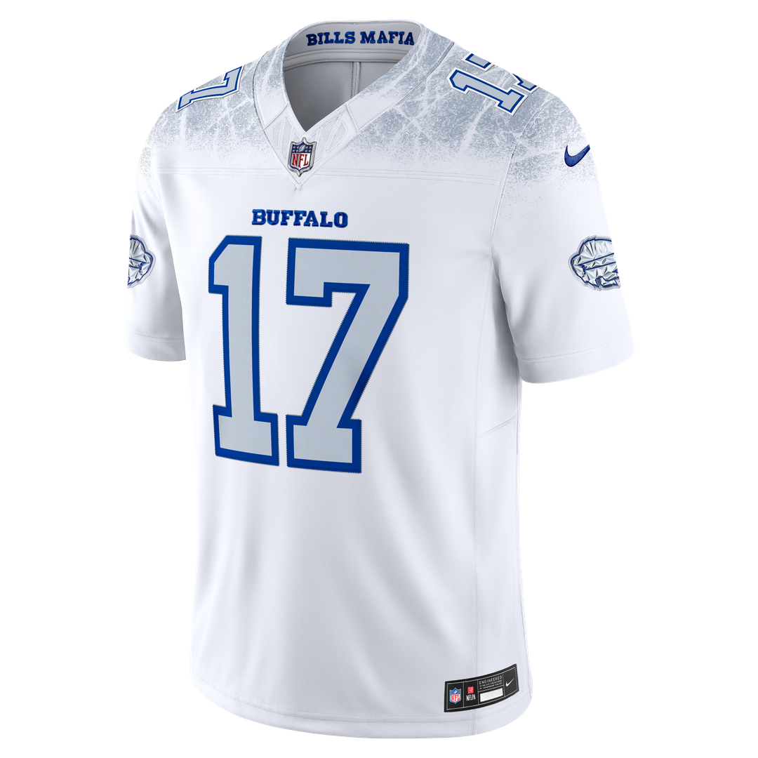 Buffalo Bills Josh Allen White Rivalries Collection Stitched Limited Jersey