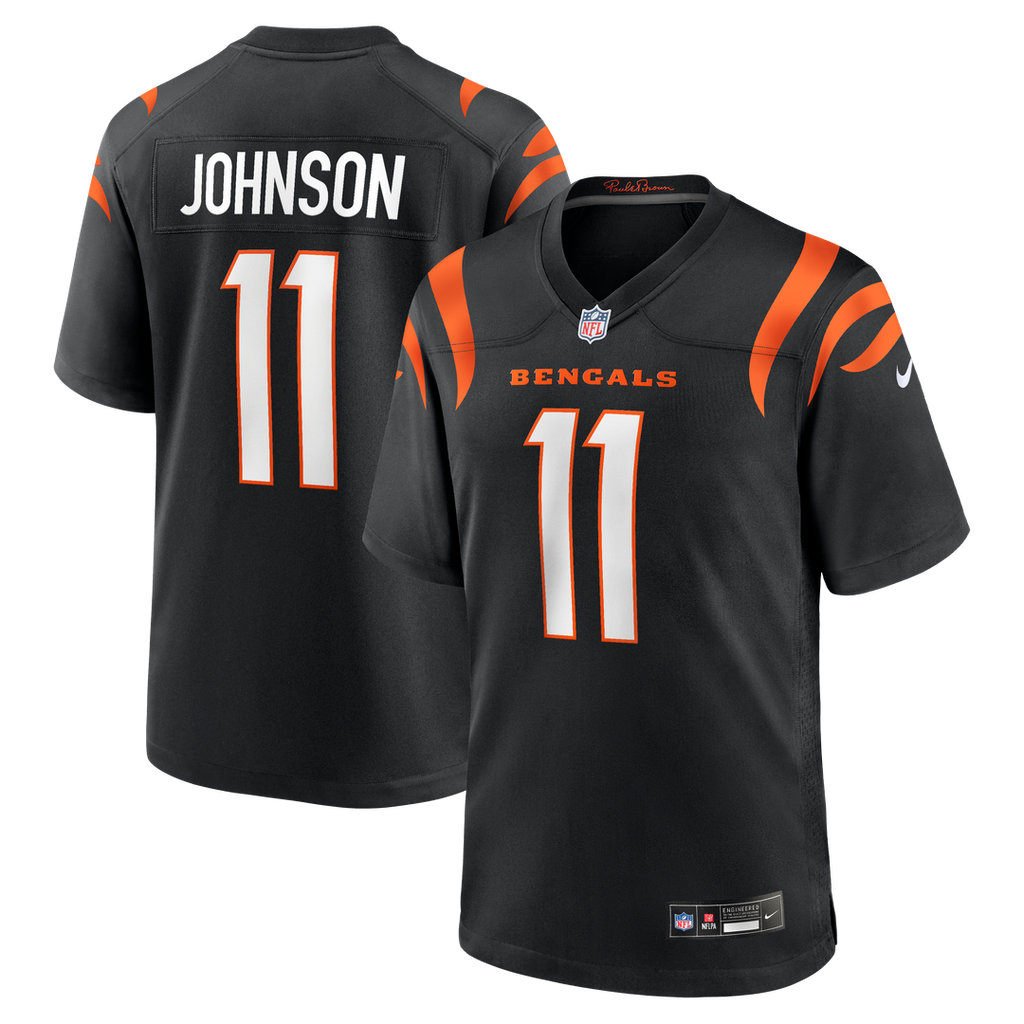 Cincinnati Bengals Josh Johnson Black Team Game Jersey