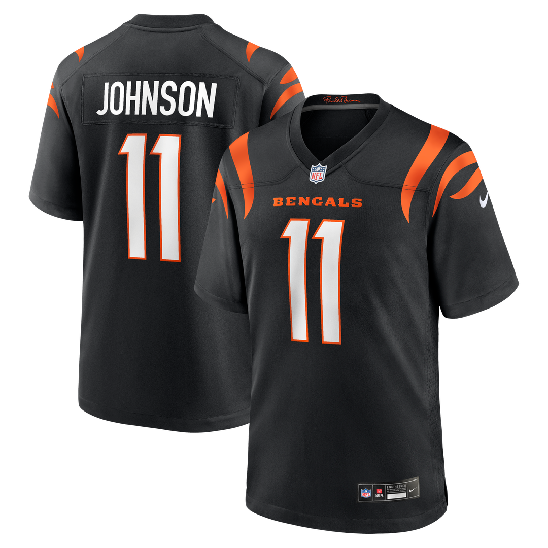 Cincinnati Bengals Josh Johnson Black Team Game Jersey