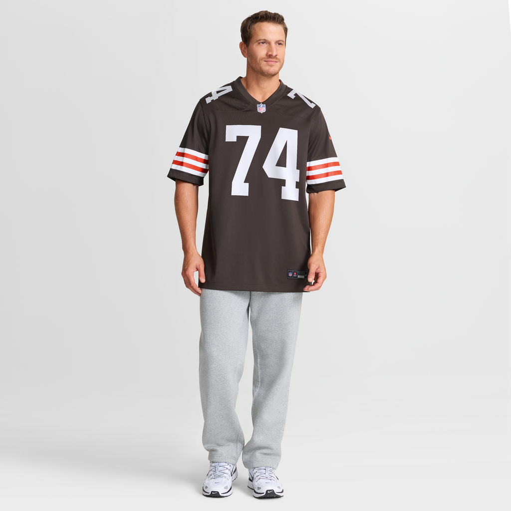 Cleveland Browns Elgton Jenkins Brown Team Game Jersey
