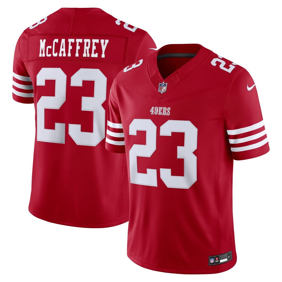 San Francisco 49ers Christian McCaffrey White Alternate Vapor F.U.S.E. Stitched Limited Jersey