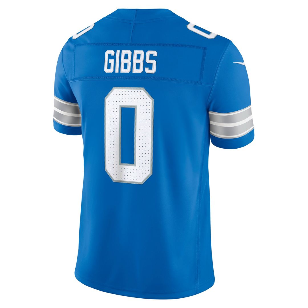 Detroit Lions Jahmyr Gibbs Blue Team Vapor F.U.S.E. Stitched Limited Jersey