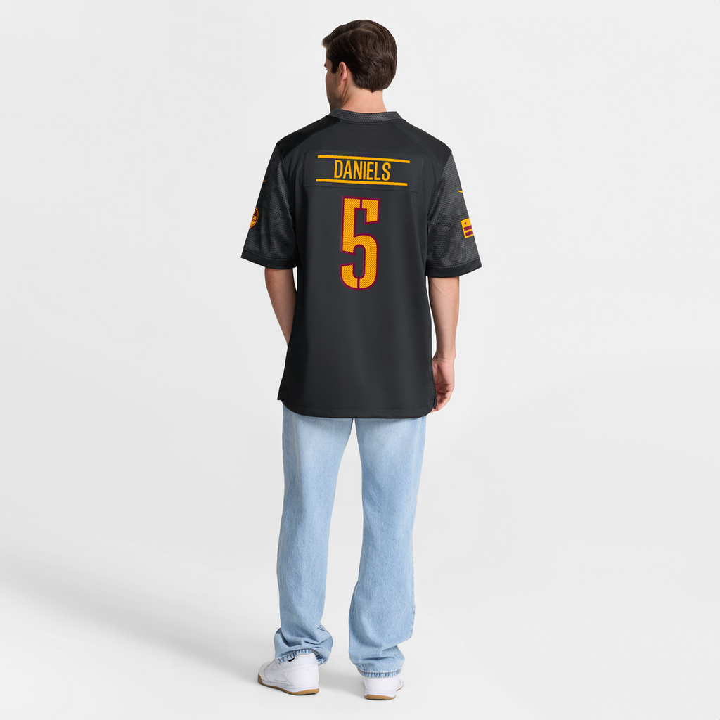 Washington Commanders Jayden Daniels Black Alternate Game Player Jersey
