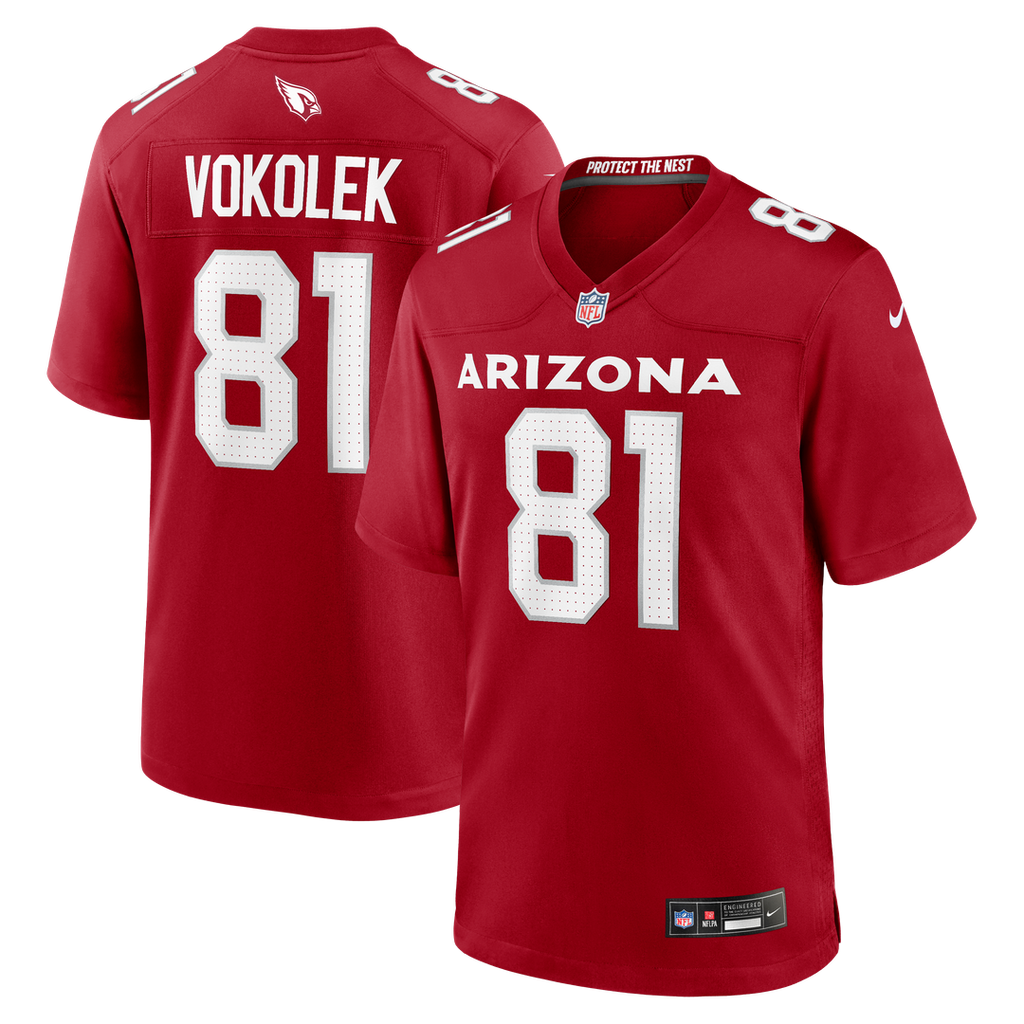 Arizona Cardinals Travis Vokolek Cardinal Team Game Jersey