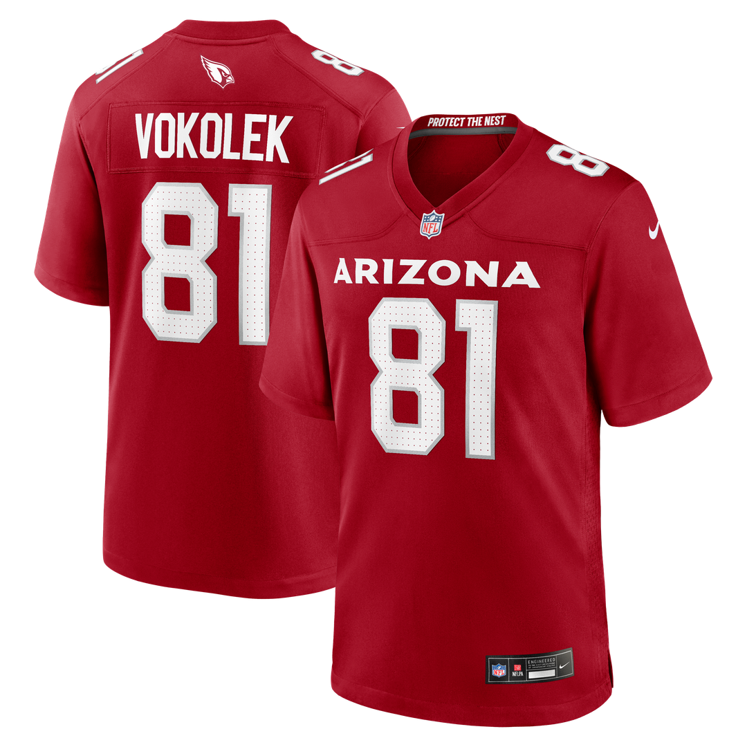Arizona Cardinals Travis Vokolek Cardinal Team Game Jersey