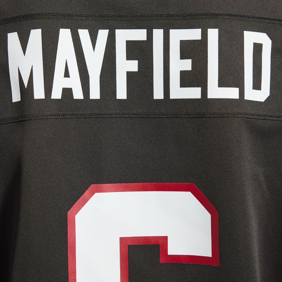 Tampa Bay Buccaneers Baker Mayfield Pewter Alternate Game Player Jersey