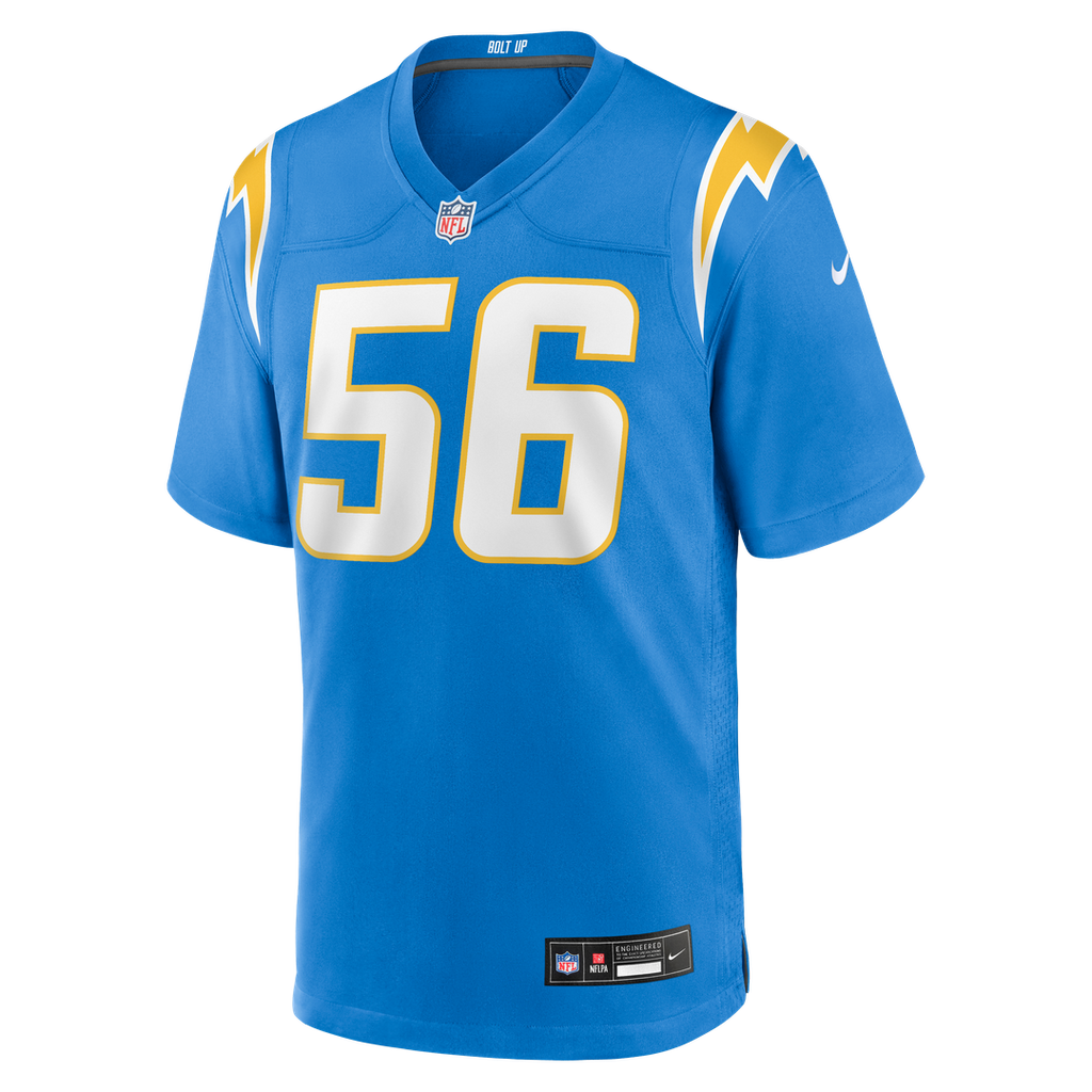 Los Angeles Chargers Shawne Merriman Powder Blue Game Retired Player Jersey