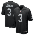 Las Vegas Raiders Taron Johnson Black Team Game Jersey