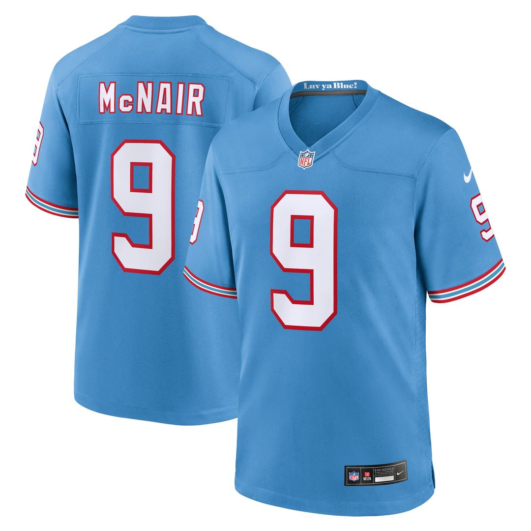 Tennessee Titans Steve McNair White Retired Player Game Jersey