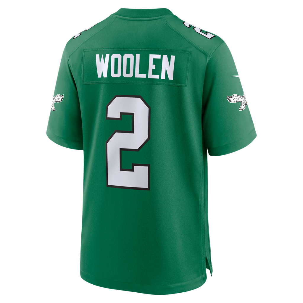 Philadelphia Eagles Tariq Woolen Midnight Green Team Game Jersey