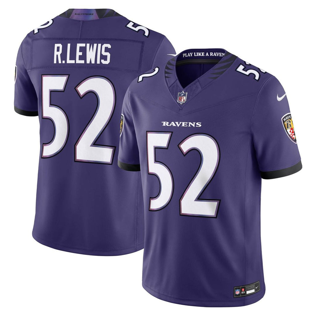 Baltimore Ravens Ray Lewis Purple Vapor F.U.S.E. Stitched Retired Limited Jersey