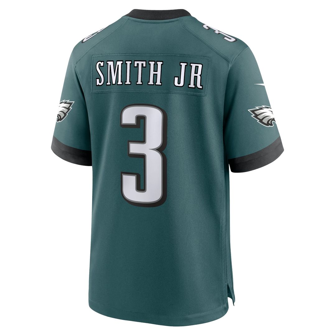 Philadelphia Eagles Nolan Smith Midnight Green Team Game Jersey