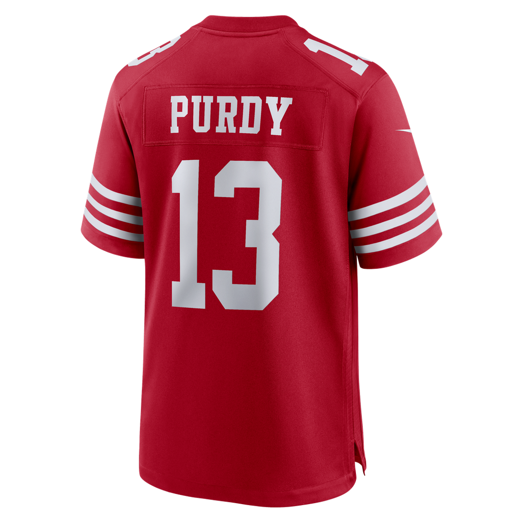San Francisco 49ers Brock Purdy Scarlet 80th Anniversary Game Jersey