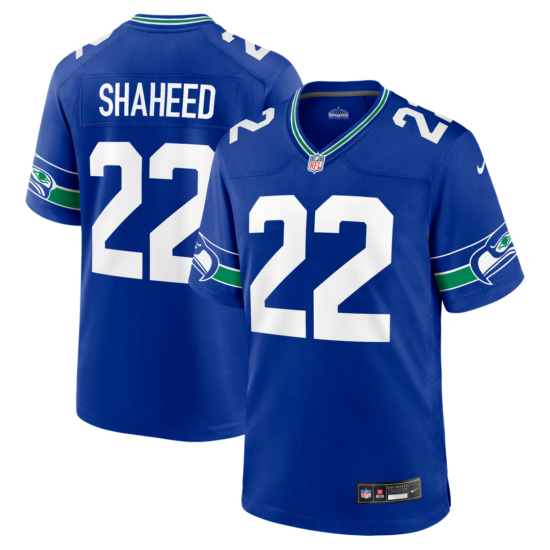 Seattle Seahawks Rashid Shaheed Royal Alternate Game Jersey