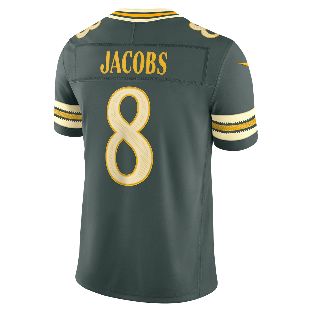 Green Bay Packers Josh Jacobs Green 2026 Rivalries Collection Stitched Limited Jersey