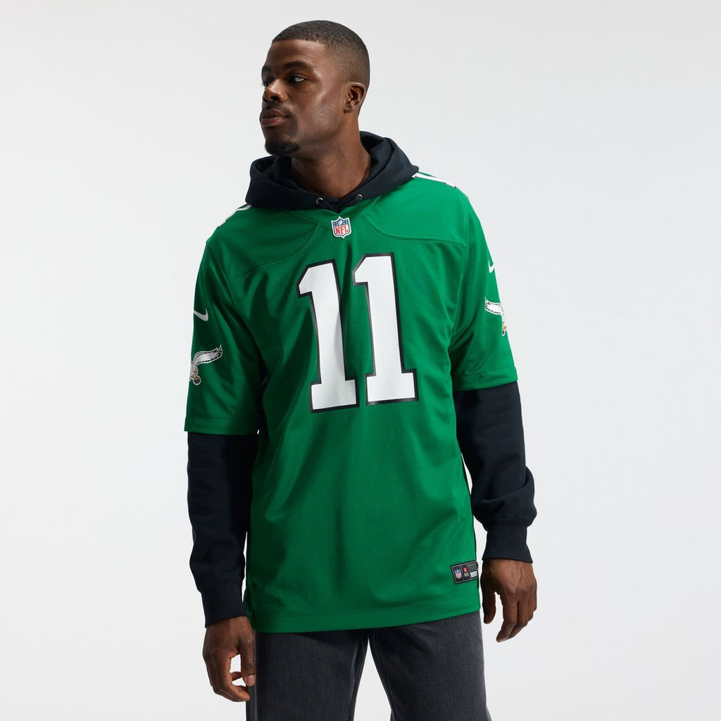 Philadelphia Eagles A.J. Brown Midnight Green Team Game Jersey