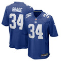 New York Giants Beau Brade Royal Team Game Jersey