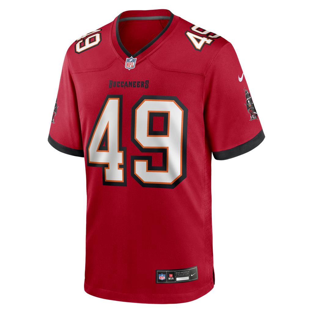 Tampa Bay Buccaneers Owen Wright Red Team Game Jersey