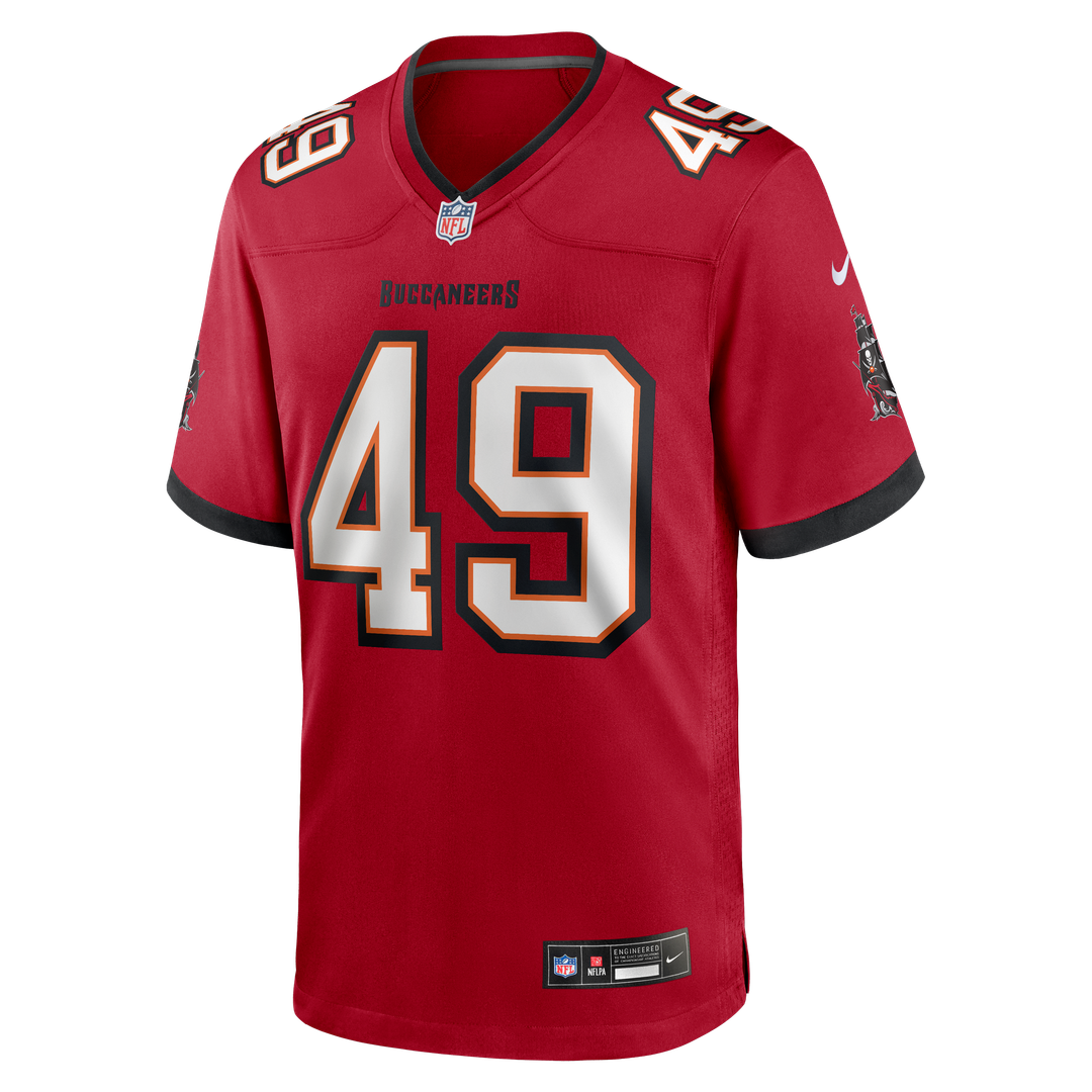Tampa Bay Buccaneers Owen Wright Red Team Game Jersey