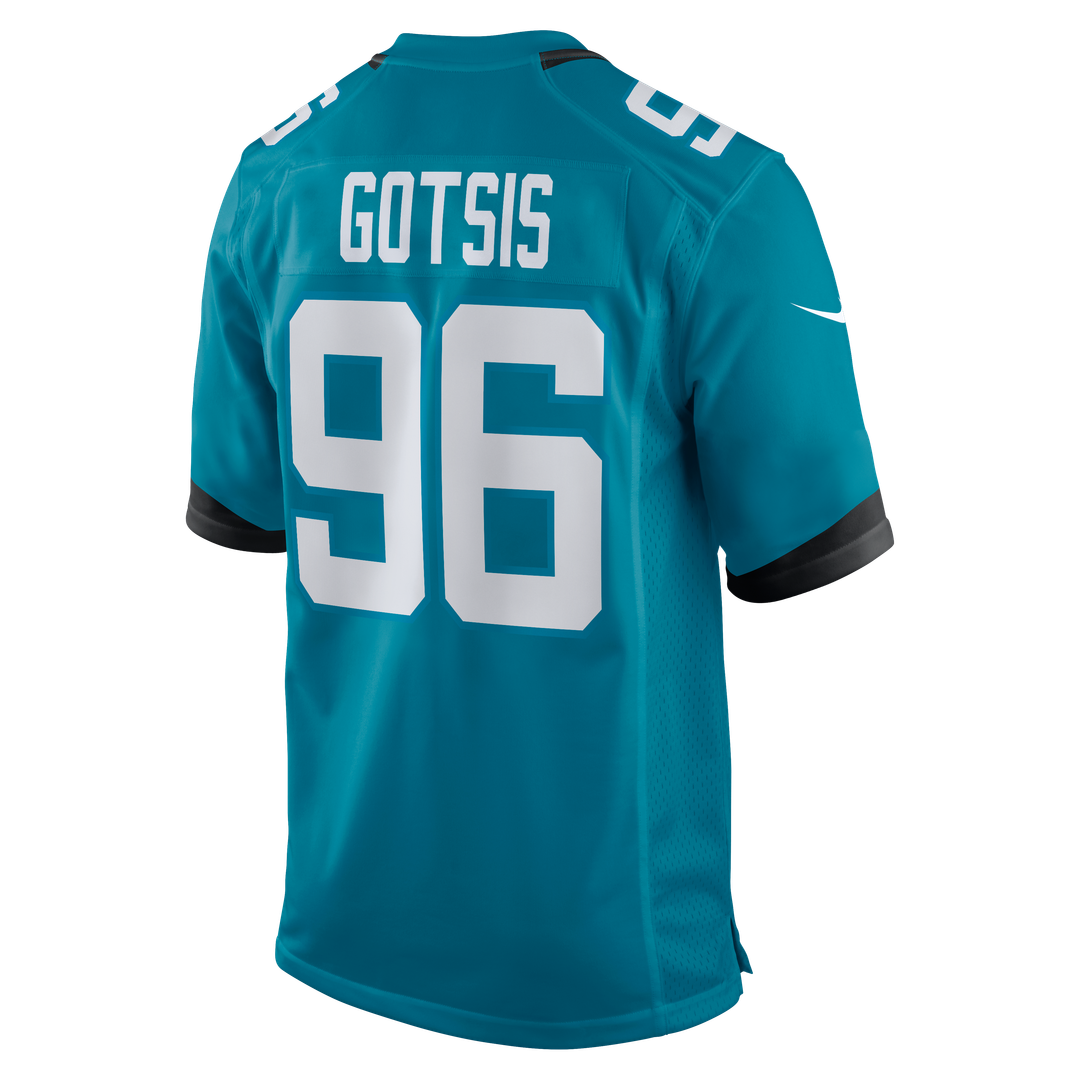 Jacksonville Jaguars Adam Gotsis Teal Game Jersey