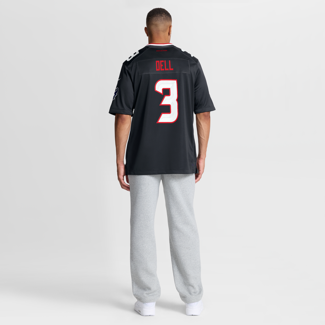 Houston Texans Tank Dell Navy Game Jersey