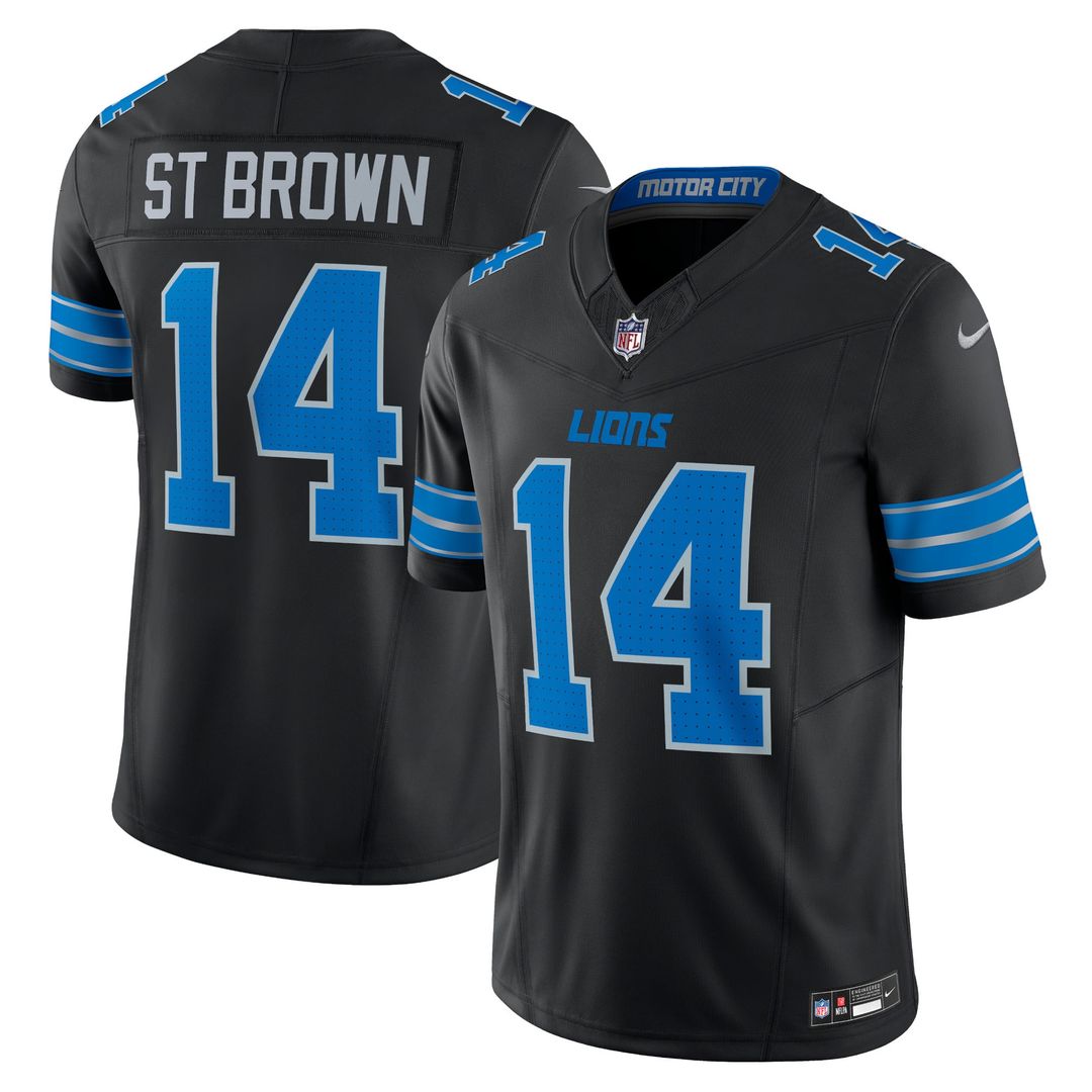 Detroit Lions Amon-Ra St. Brown Blue Vapor F.U.S.E. Limited Jersey