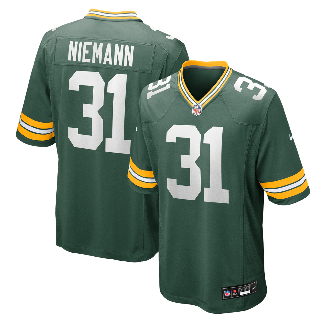 Green Bay Packers Nick Niemann Green Team Game Jersey
