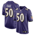 Baltimore Ravens Adisa Isaac Purple Team Game Jersey