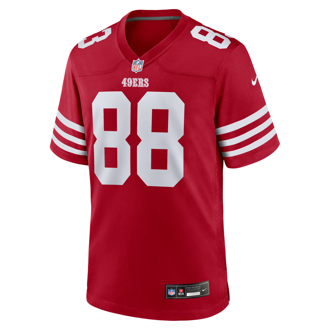 San Francisco 49ers Jake Tonges Scarlet Team Game Jersey