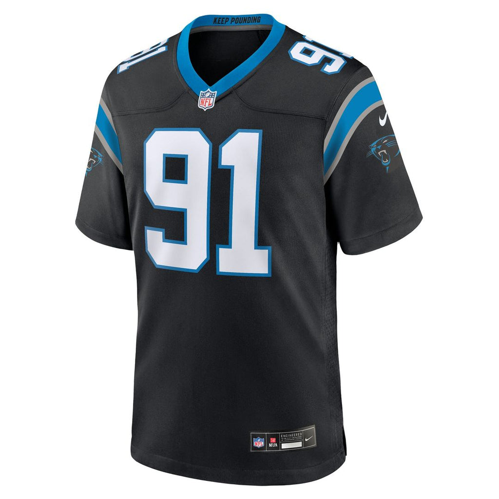 Carolina Panthers Patrick Jones II Black Team Game Jersey