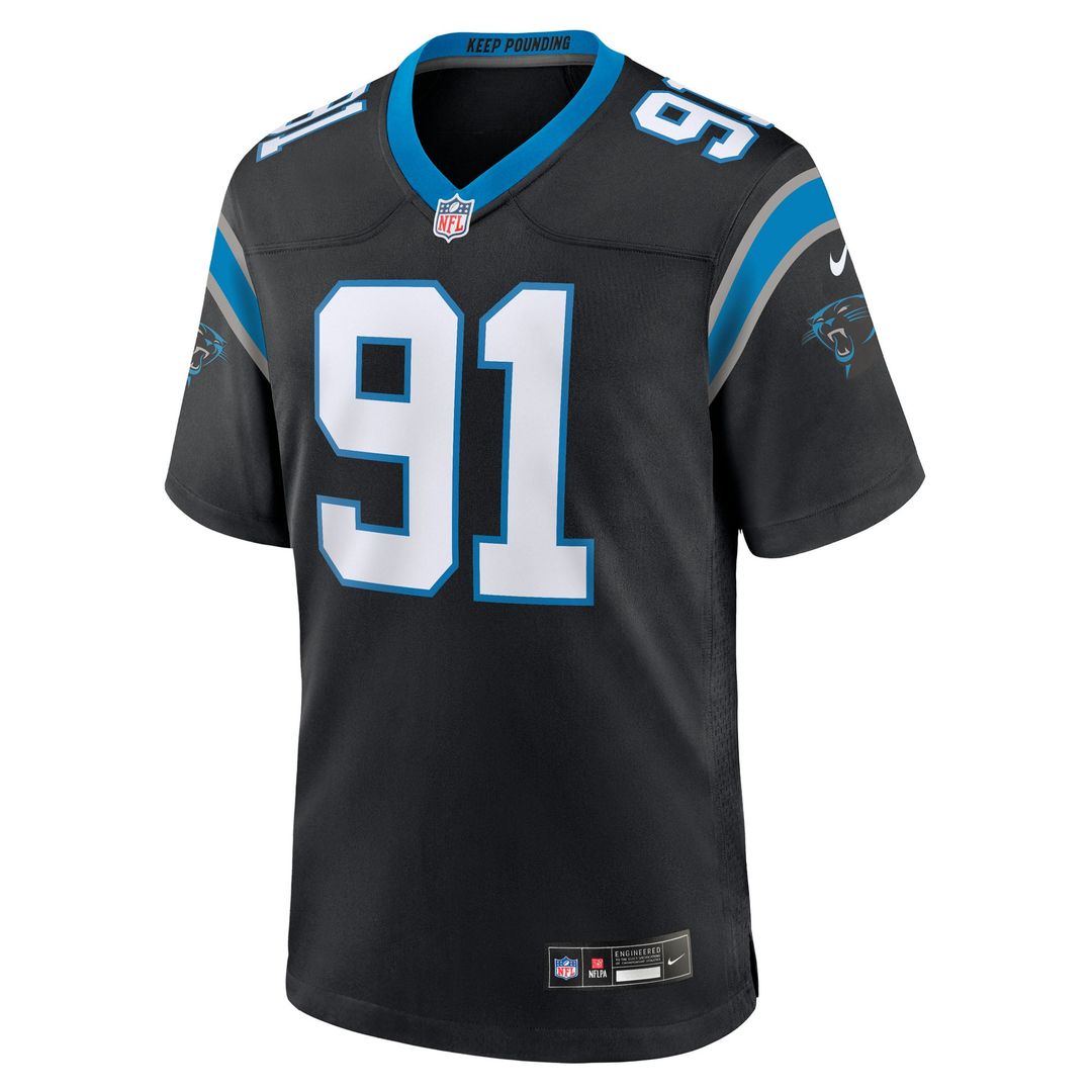 Carolina Panthers Patrick Jones II Black Team Game Jersey