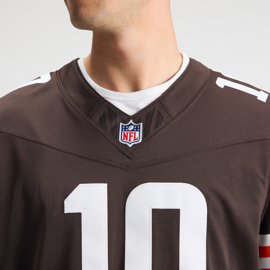 Cleveland Browns Quinshon Judkins Brown Team Vapor F.U.S.E. Stitched Limited Jersey