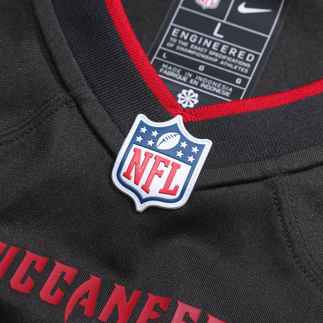 Tampa Bay Buccaneers Emeka Egbuka Pewter Alternate Game Player Jersey