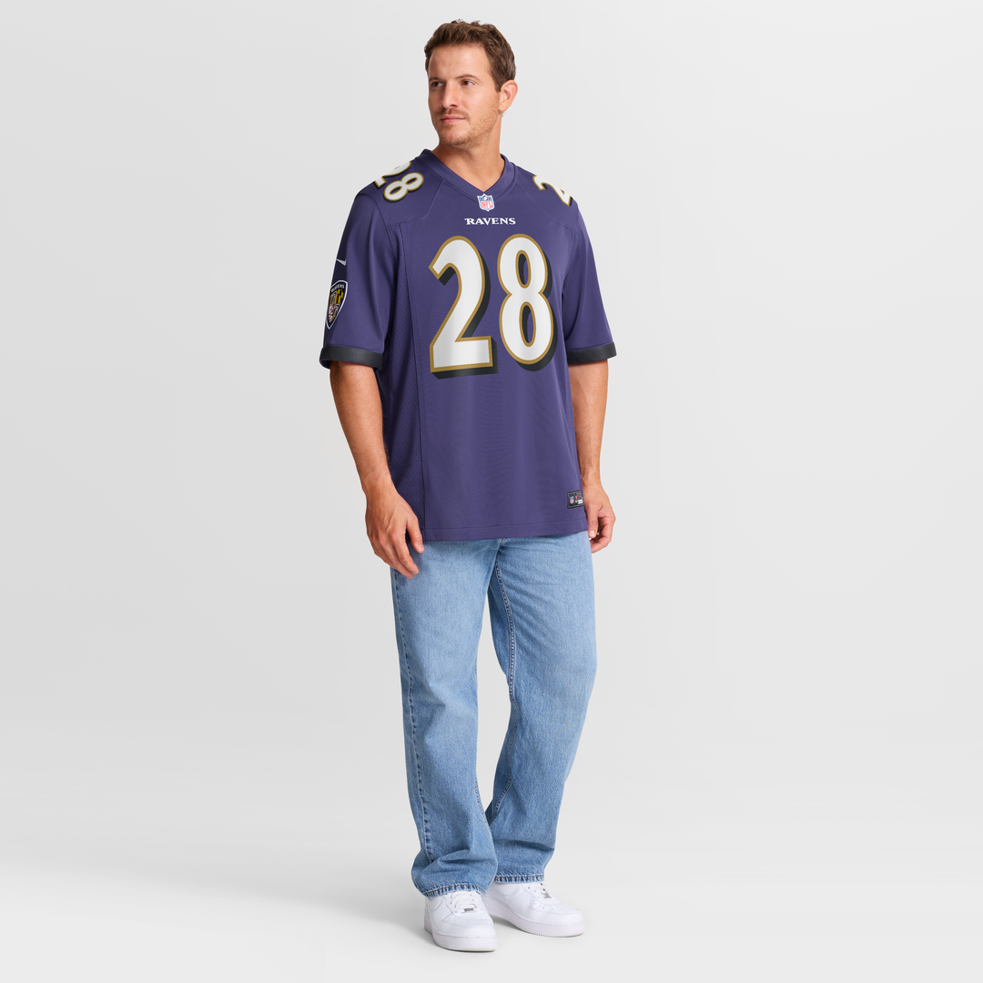 Baltimore Ravens Taven Bryan Purple Team Game Jersey