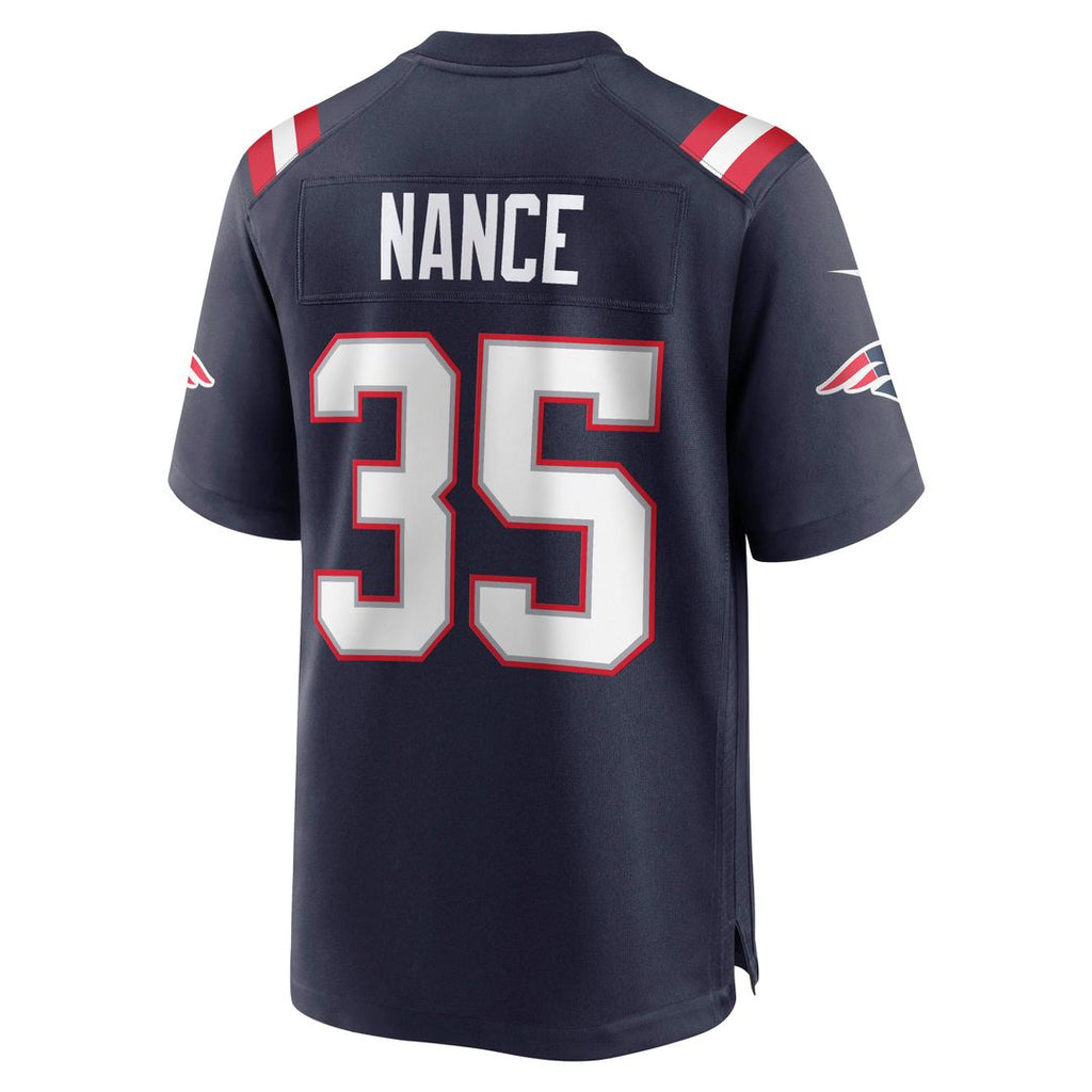 New England Patriots Jim Nance Navy Retired Player Jersey