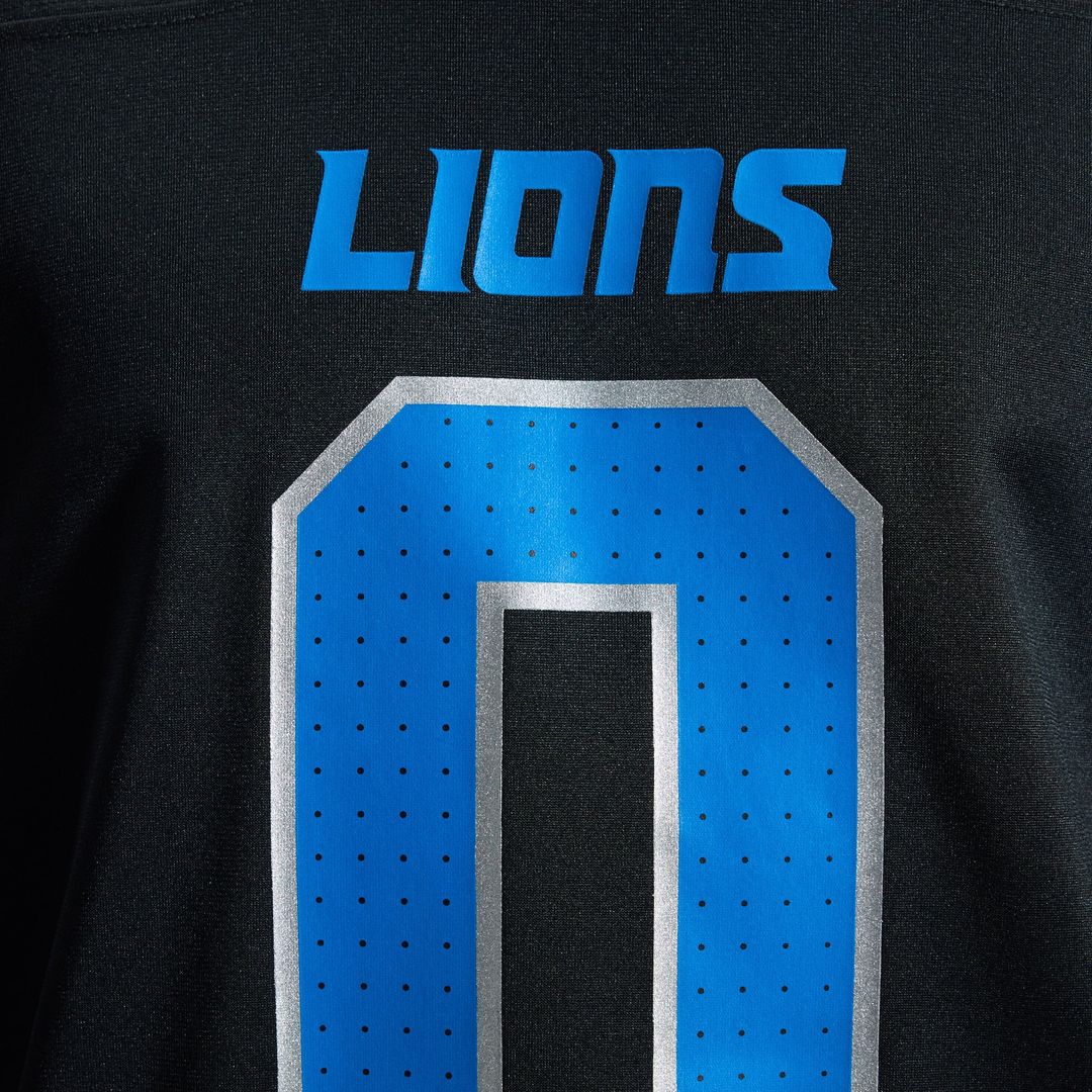 Detroit Lions Jahmyr Gibbs Black 2nd Alternate Game Player Jersey