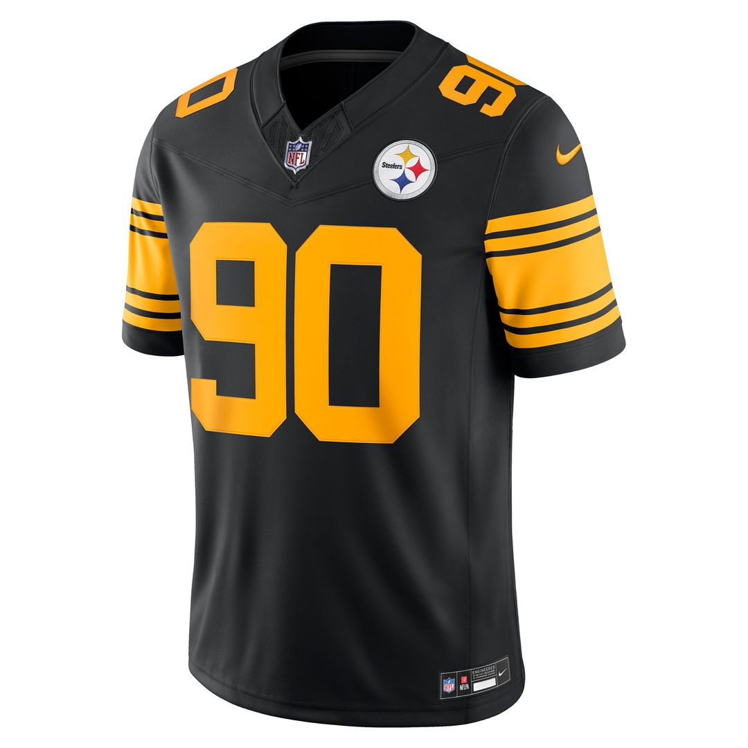 Pittsburgh Steelers T.J. Watt Black Alternate Vapor F.U.S.E. Stitched Limited Jersey