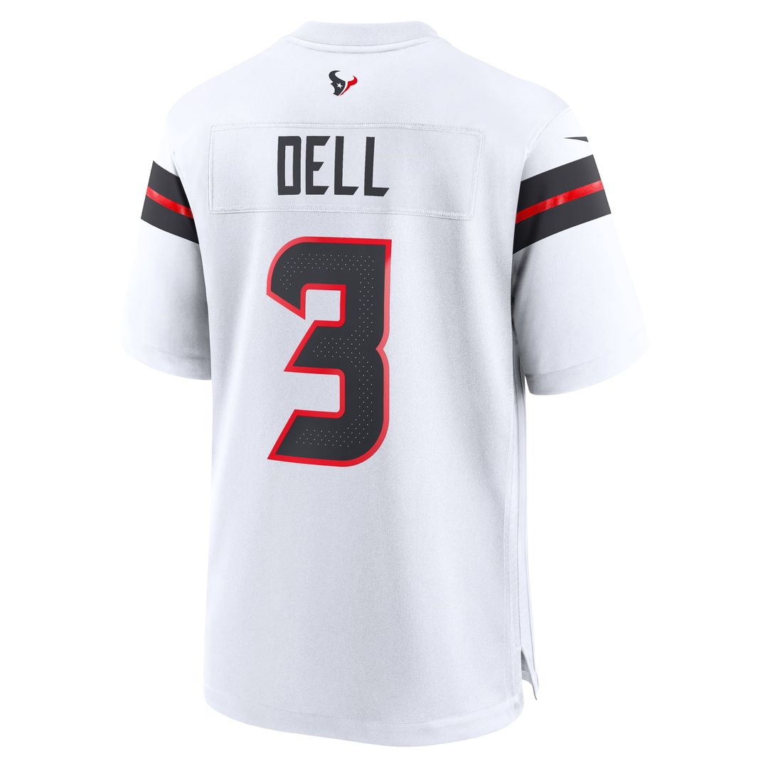Houston Texans Tank Dell Navy Game Jersey